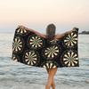 Пляжное полотенце с принтом мишени для дартса, тематика спортивных игр, из микрофибры, быстросохнущее, мягкое, впитывающее, для кемпинга, бассейна, путешествий, подарок, мужчины