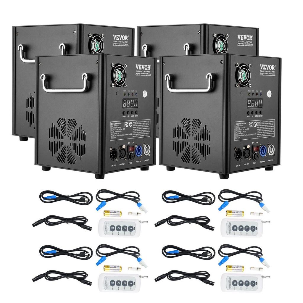 Cold Spark Firework Machine x4 500W 2-4M Stage DJ Wedding Event Party