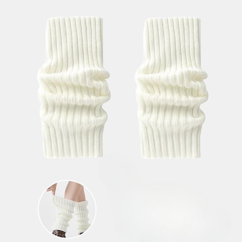 Female Autumn and Winter Warm Knit Calf Protector Pile Socks