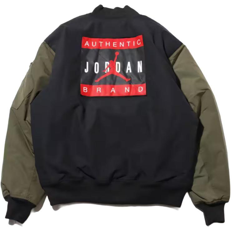 Куртка Air Jordan Renegade Черный/Средний оливковый Мужские топы HQ2664-045