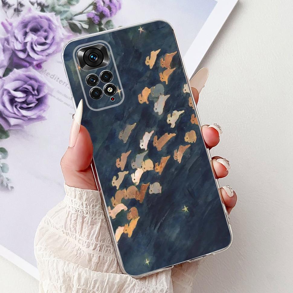 Милый Мультяшный Кот Чехол Для Xiaomi Redmi Note 11 Чехол Силиконовый Мягкий ТПУ Fundas Задняя Крышка Телефона Для Redmi Note 11 S 11S Coque