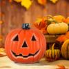 Halloween Pumpkin Lights Plastic Jack O Lantern Table Decor For Home Party Style A