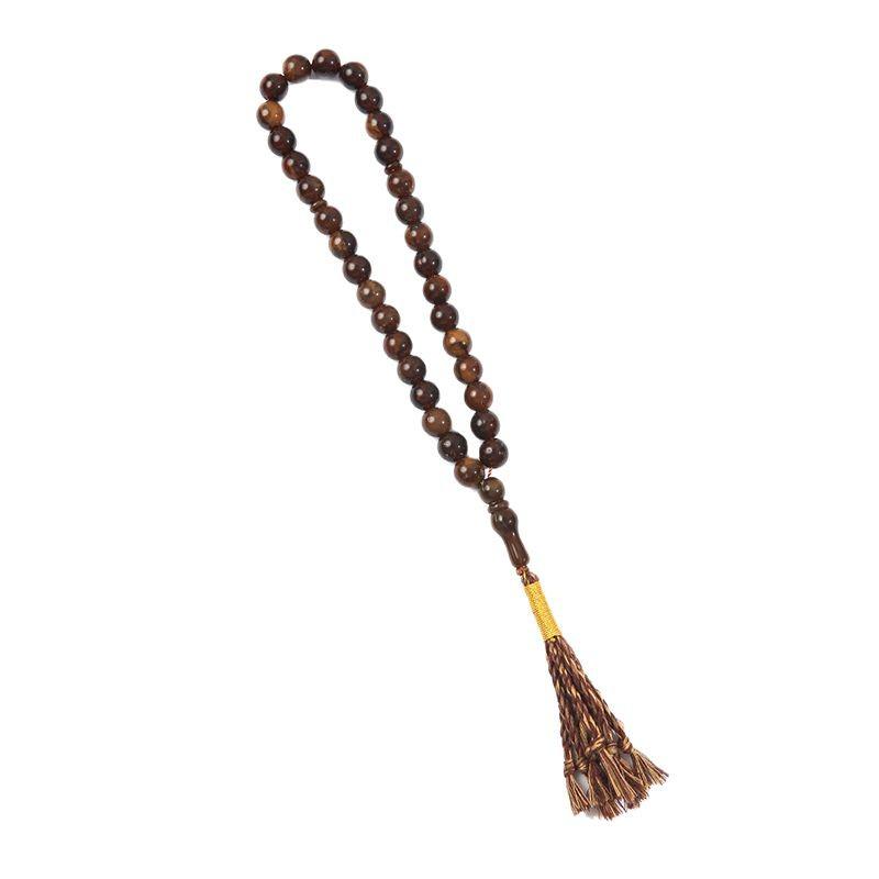 Классические исламские четки из 33 бусин с кисточкой