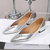 Модные балетки для женщин Весна и Осень 2025 Новые повседневные туфли с острым носком и толстым каблуком Элегантные туфли-лодочки Женские zapatillas mujer