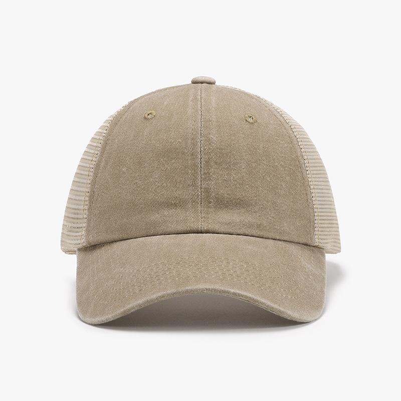 Spring And Summer Baseball Cap Women'S Literary And Retro Outdoor Japanese Soft Top Hat Sunscreen Antique Men'S Washed Cotton Cap