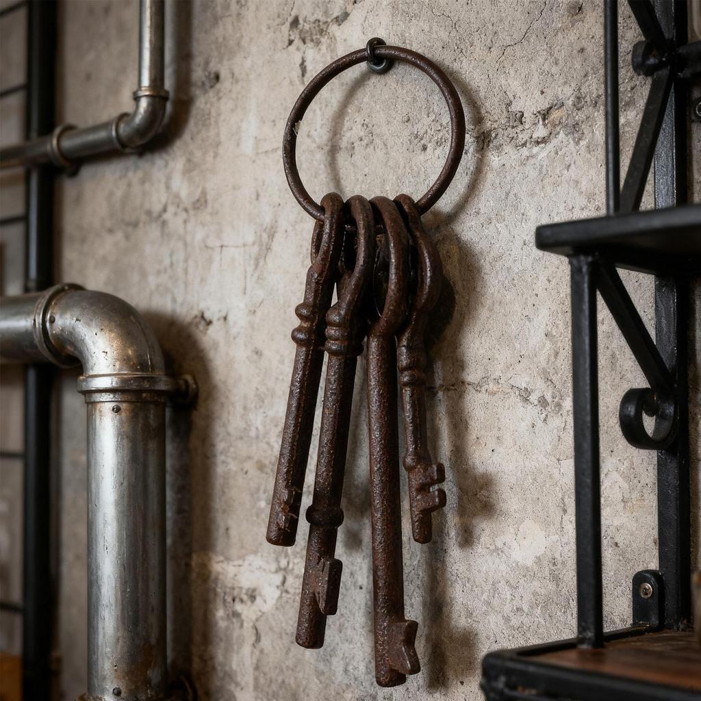 Набор старинных ключей Винтажный Чугунный Сверхпрочный Эстетичный для Сувениров на День Рождения