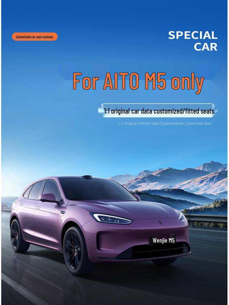 2025 Wenjie M5 All-Season Breathable Suede Seat Cushions
