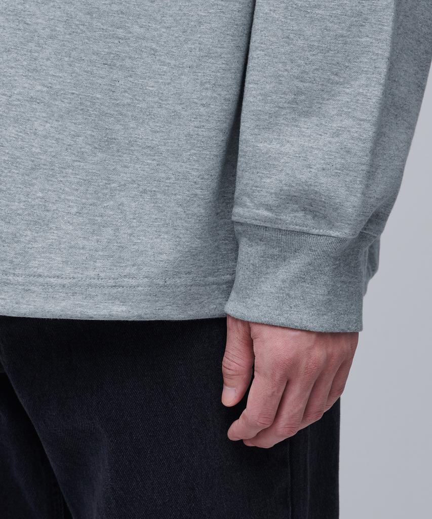 MUSINSA STANDARD Flat Terry Oversized String Sweatshirt [Medium Grey]