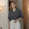 NONLOCAL Marine Collar Check Shirt - Navy