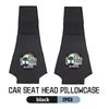 For AMG Suede Car Logo Seat Headrest Cover Anti-dirty Neck Pillow Protector Accessories Benz CITAN VITO SPRINTER CLS SLK W202 za2