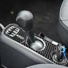 Для Benz Smart Fortwo 2011-2015 Накладка на панель переключения передач из настоящего углеродного волокна, накладка-молдинг, аксессуары для интерьера автомобиля, декоративная наклейка