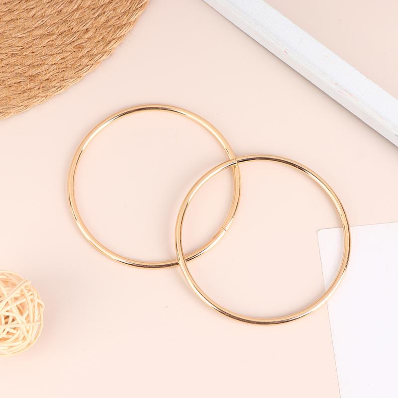 1 пара круглых D-образных ручек для сумки, металлическое кольцо, сменные ручки для сумки, кошелек «сделай сам», аксессуары ручной работы для багажа