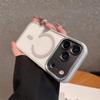 Прозрачный чехол Magsafe для бизнеса для iPhone 17 16 15 14 13 12 11 17 Pro Max с гальваническим покрытием и защитой камеры для iPhone 17 Air