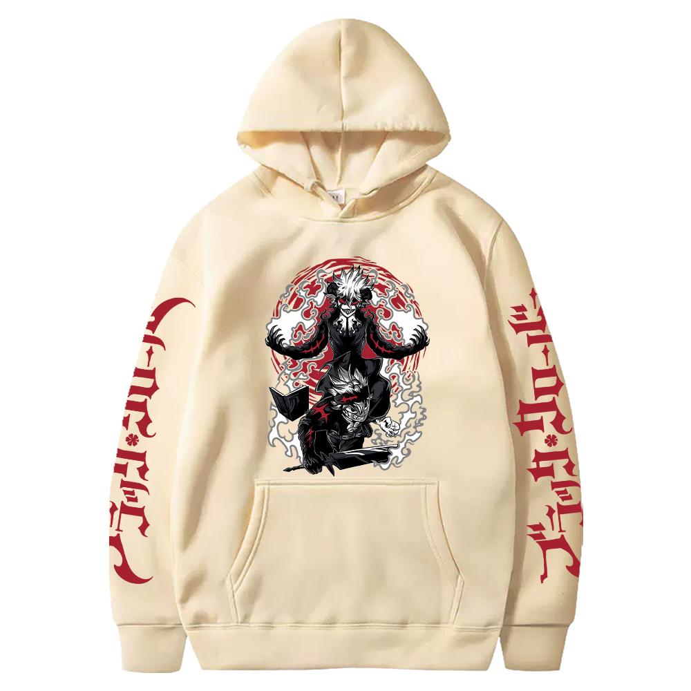 Anime Black Clover Asta Graphic Print Hooded Men Women Zipper Hoodies Casual Loose Sweatshirt Harajuku Unisex Zip Up Jacket