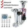 12V 24V 110dB Dual Trumpets Car Air Horn Set For Motorcycle Boat Truck Super Loud Electric Speaker with Wires and Relay
