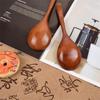 Japanese Style Wooden Soup Spoon With Long Handle Kitchen Utensil Practical Tableware For Home Dining Outdoor Use