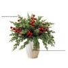 Iron Wire Pine & Cypress Branches Christmas Tree Wreath Decoration