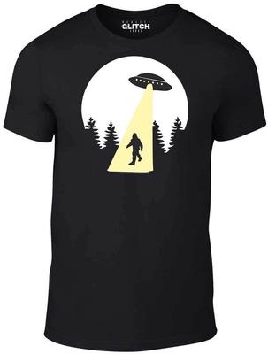 Футболка Sasquatch Beam Up - Смешная футболка НЛО Инопланетяне ретро крутая космос бигфут США