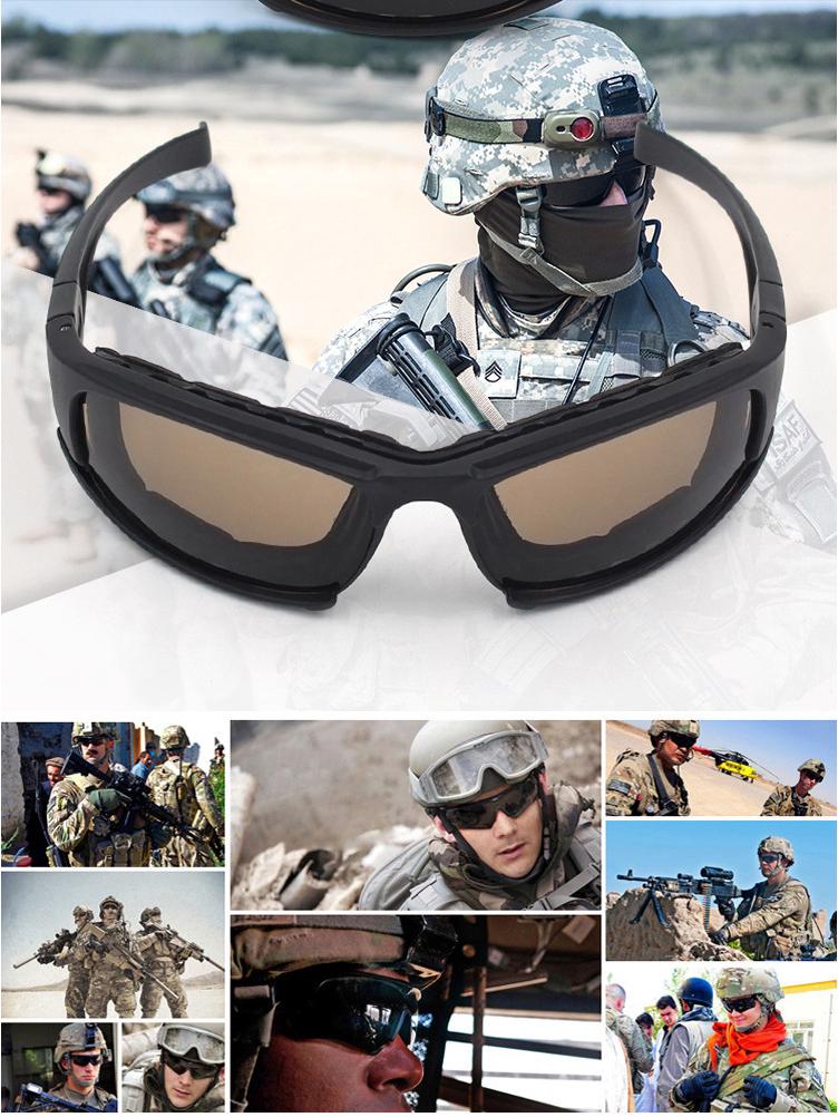 Dais Style Outdoor Cycling Glasses and CS Tactical Motorcycle Goggles with X7 Polarized Set