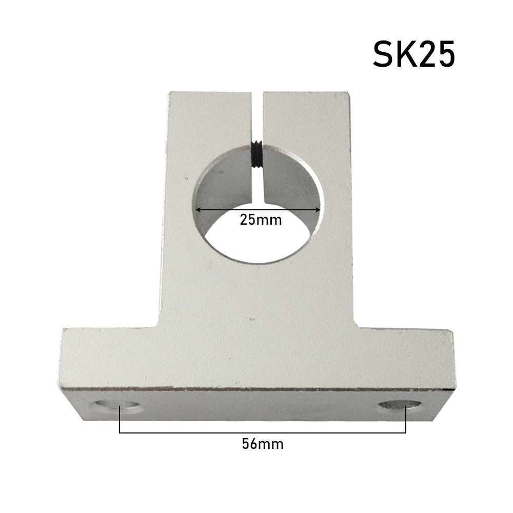 1 шт. Опора вала направляющей фрезера с ЧПУ, держатель стержня из алюминиевого сплава, новый линейный подшипник, деталь для 3D-принтера