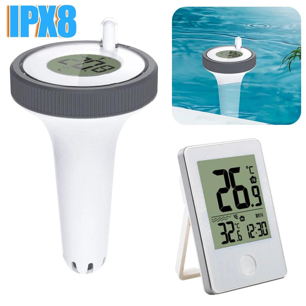 Digital Swimming Pool Thermometer Floating Digital Outdoor Floating Thermometers IPX8 For Swimming Pool Bathrooms Aquarium