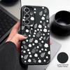 Роскошный чехол с цветочным принтом для Samsung S26 Ultra A57 A37 A17 A18 S25 S24 S23 S22 Ultra S21 FE A15 A35 A55 A16 A36 A56 5G Мягкая крышка с кожаной текстурой