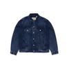 Levis FW22 Однотонная однобортная джинсовая куртка с воротником Мужская куртка Синяя A2716-0001