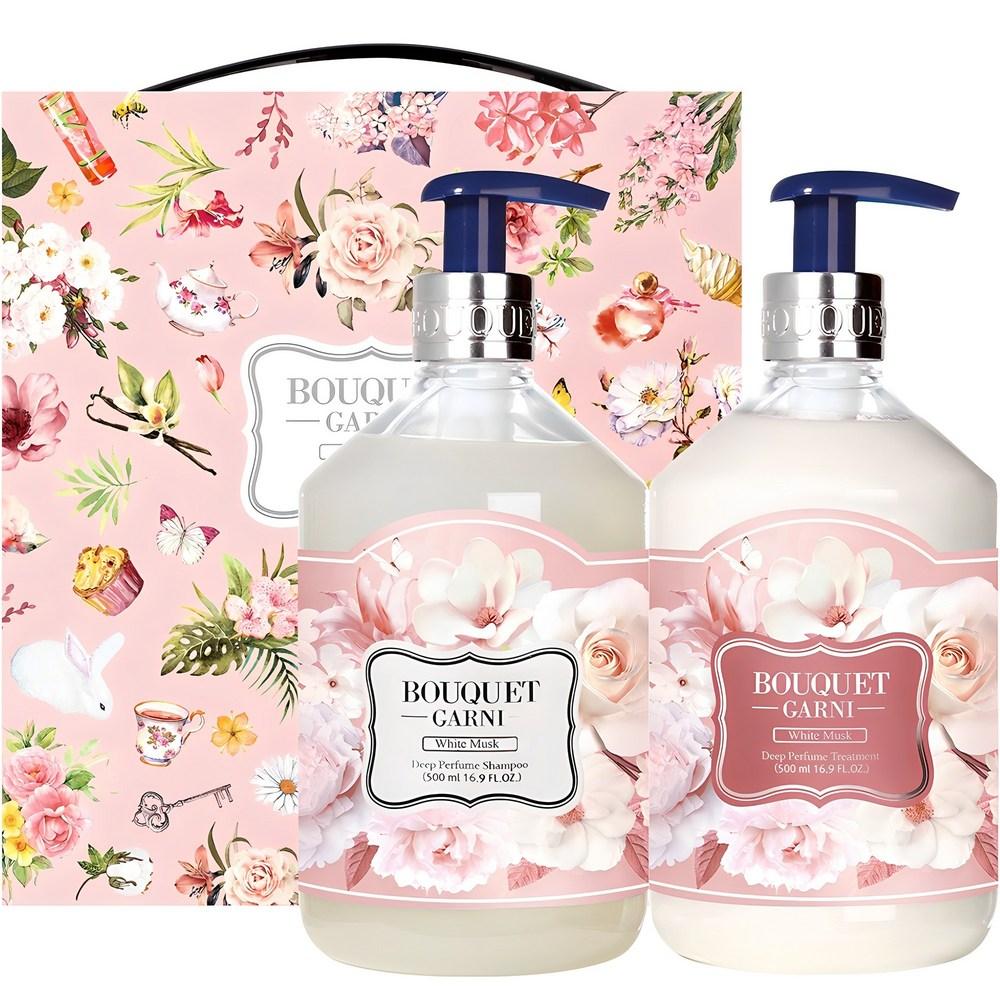Bouquet Garni Шампунь + Кондиционер Deep Perfume Белый Мускус, 1 набор