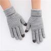 Winter Touch Screen Gloves Warm Stretch Knit Mittens Full Finger Female Crochet Thicken Gloves AVE