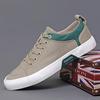 2024 Mens Casual Shoes Cloth Lace-up Flat Shoes Male Sneakers Luxury Design Canvas Shoes for Men Zapatillas Hombre
