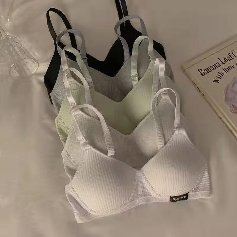 Teenager Girls AB Cup Underwear Ladies Wireless Seamless Grather Bra Girls Breatahble Training Bra