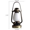 1:12 Scale Dollhouse Miniature LED Oil Lamp Lantern