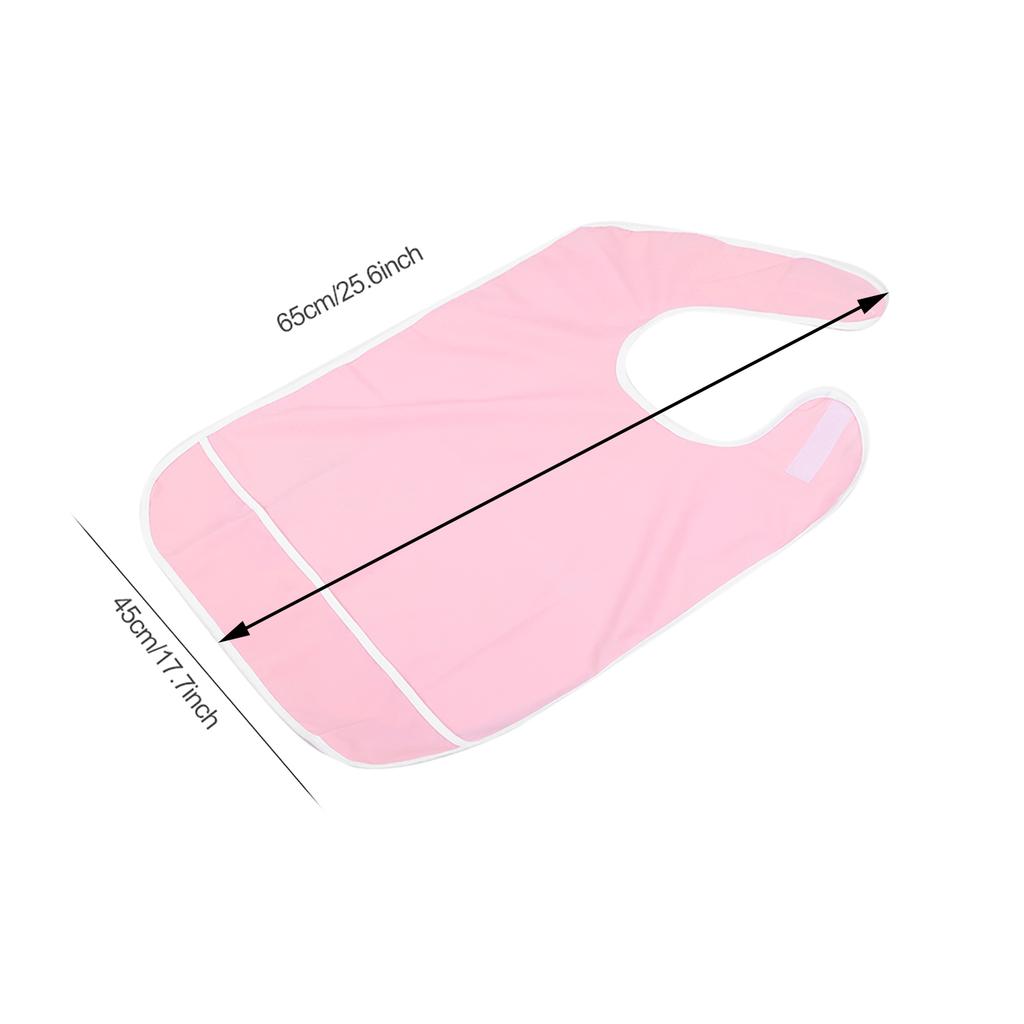 Adult Anti Oil Reusable Rain Proof Bib Apron Eating Bib Dining Aid Protector