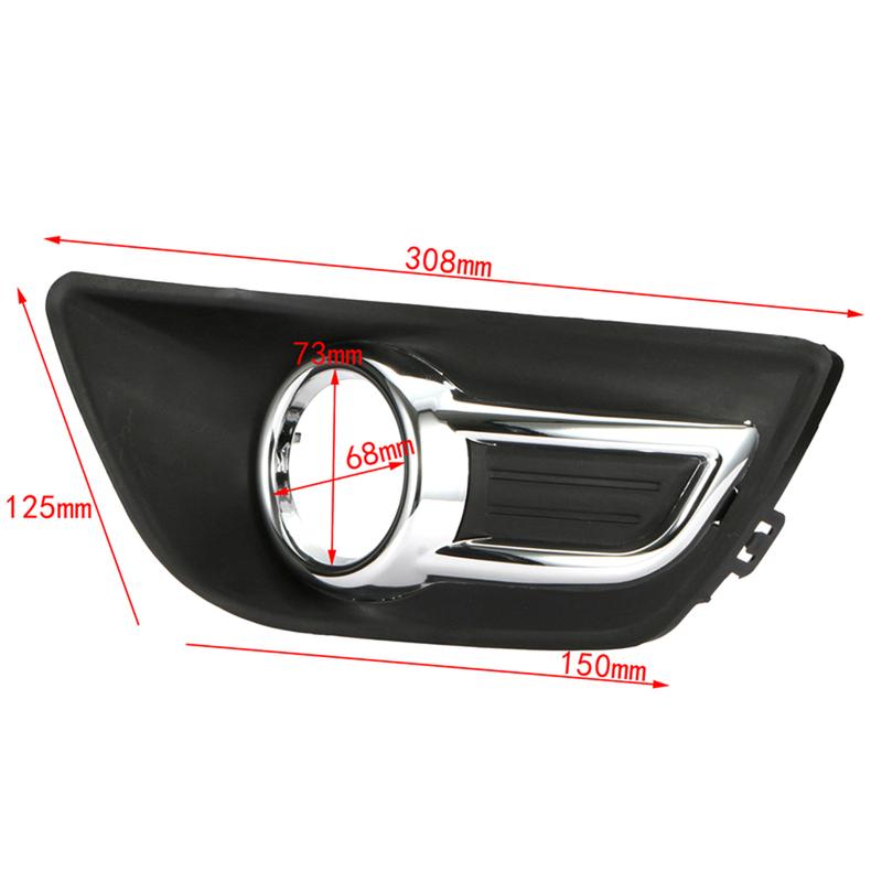AA92-1 Пара Для Citroen C4 2008-2011 Хромированная Накладка на Противотуманную Фару Переднего Бампера Рамка Передней Противотуманной Фары