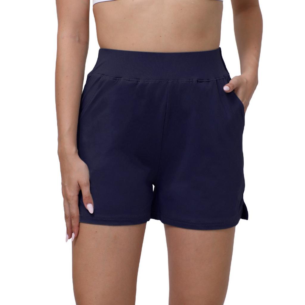 Sports Mid-shorts Women's Summer Quarter Fitness Yoga Pants Loose Casual Running Quick-drying Pants Back Waist Pocket