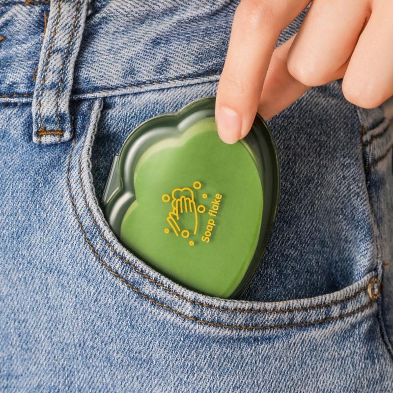 50 шт./кор. одноразовая мыльная бумага для путешествий, портативные мыльные листы, креативная форма облака, ароматное карманное мыло, мини-коробка для мытья рук