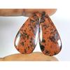 Natural Marconi Jasper Matched pair Pear Cabochon Loose Gemstone 13X28X04MM SK-308