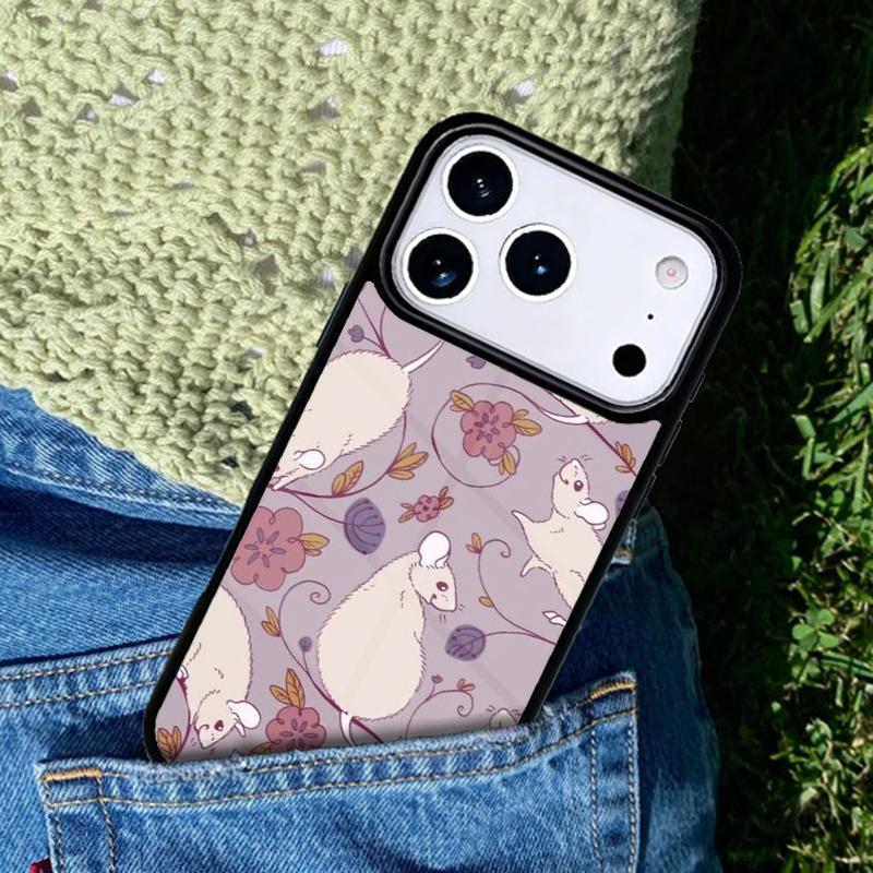 Милый Чехол-Бампер с Крысами для IPhone 11 12 13 14 15 16e 17 Pro Max Чехол для IPhone 17 Air