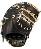 ZETT Neo Status First Base Mitt for Youth Softball B BJFB70513N Baseball, Black/Pastel (1932)