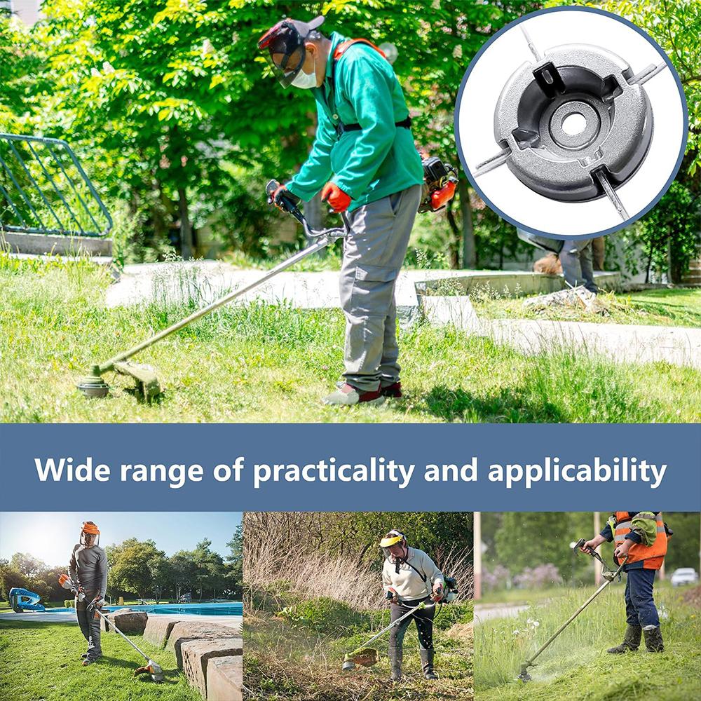 Универсальная алюминиевая триммерная головка с 4 шт./20 шт. триммерной лески для кустореза, триммера для травы, аксессуаров для газонокосилки