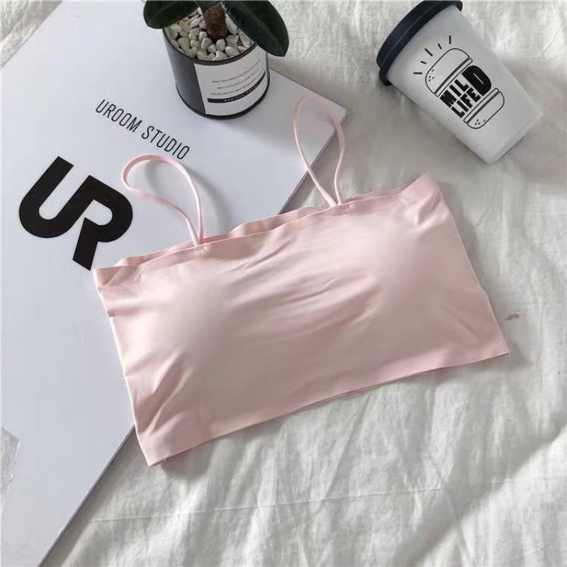 Comfortable Waist Beauty Back Wrap Chest Tube Top Girl No Steel Ring Camisole Bra Underwear New Female Simple Beauty Back
