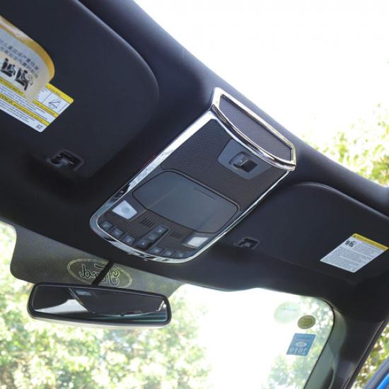 Chrome Front Roof Reading Light Lamp Ring Cover Trim For Ford F-150 2015-