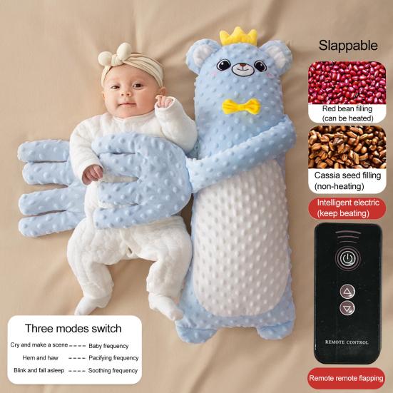 Baby Patter Pillow with Remote Control And Heating Function Goose Shape Baby Sleep Aid Soothe Emotions Anxiety Arm-Wrapped Support