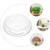 VOSAREA Glass Vase Bowl Glass Bubble Bowl Terrarium Succulent Planter Air Plants Hydroponic Display Floating Candles Clear Bubble Bowl Fish Bowl