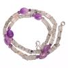 Natural Green Rutile Quartz Amethyst Gemstone Smooth Beads Necklace 17" UB-2959 UB-2959