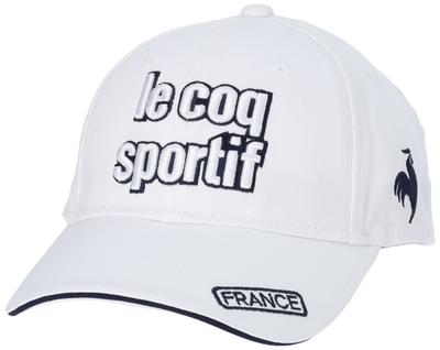 Кепка для гольфа Coq Sportif из хлопкового твила, простая, стандартная, универсальная, QGCVJC01AT WH00 [Le Golf] [Ограниченное распространение] Женская (белый)