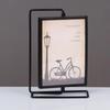 Rotating Photo Frame Ornament Modern Metal Photo Frame Elegant TV Cabinet