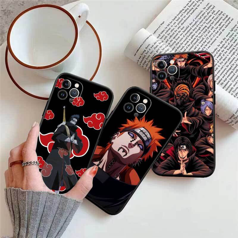 Anime Naruto Akatsuki Phone Case for Redmi Note 12 12S 12C 13 13C 13R 14 14S 14R 14C 11A 13X A3 A3X A4 A5 Pro Max Plus