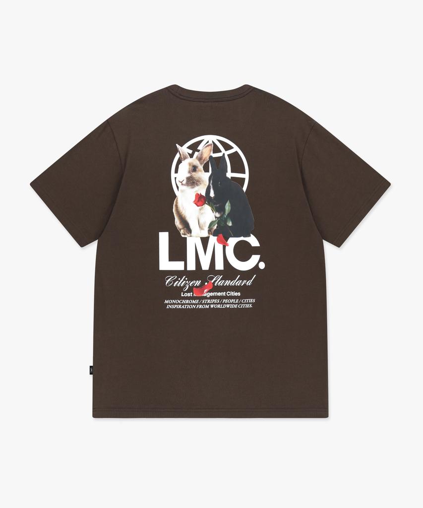 LMC Mono Кролик Глобус Футболка Коричневый