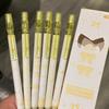 4PCS/Set Bow Series 2B Pencils with Eraser Top Writing Pencils Kawaii Automatic Pencils  Gift